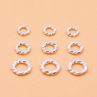 s925���y�Ʒdiy��� �黨Ȧ ����Ȧ �]��Ȧ  ��Ƭ �ֹ��������