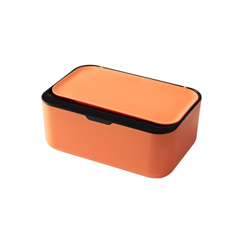 Desk storage box with lid wet wipe box, plastic wet tissue box, office sealed anti-dust mask box, plastic tissue box