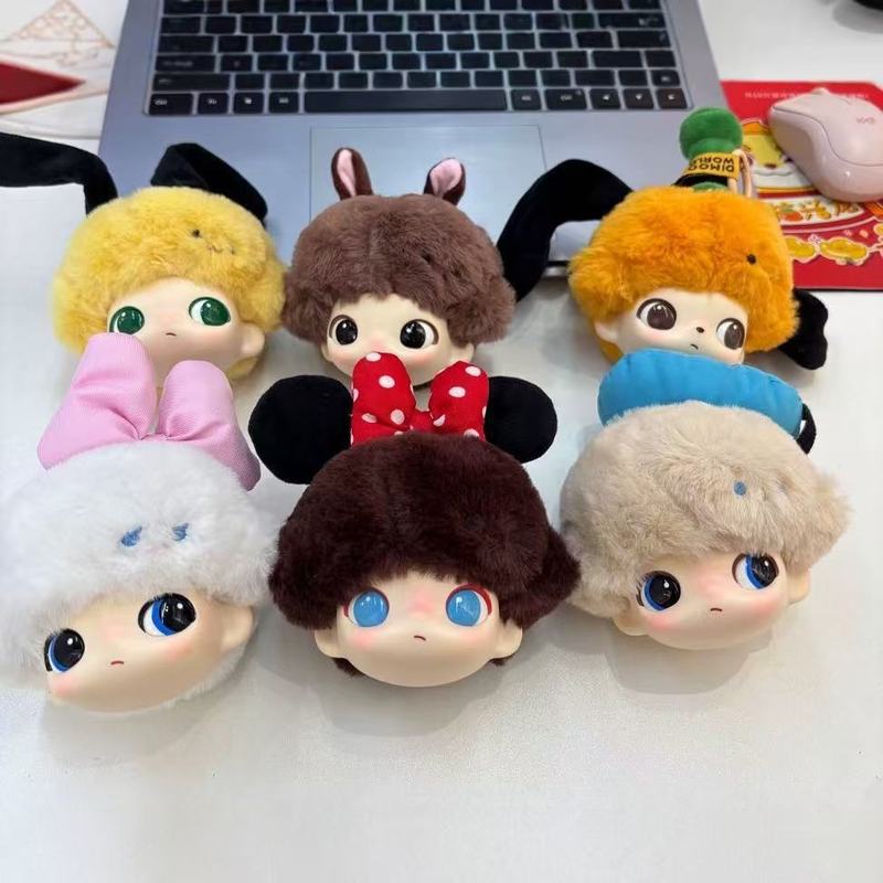 新製品 DIMOMO 小頭シリーズビニールぬいぐるみキーホルダー女の子かわいいバッグペンダント車のキーチェーンバッチ|undefined