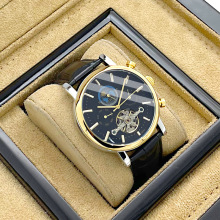 抖音直播爆款全自动机械表防水陀飞轮镂空日像日历大表盘手表男