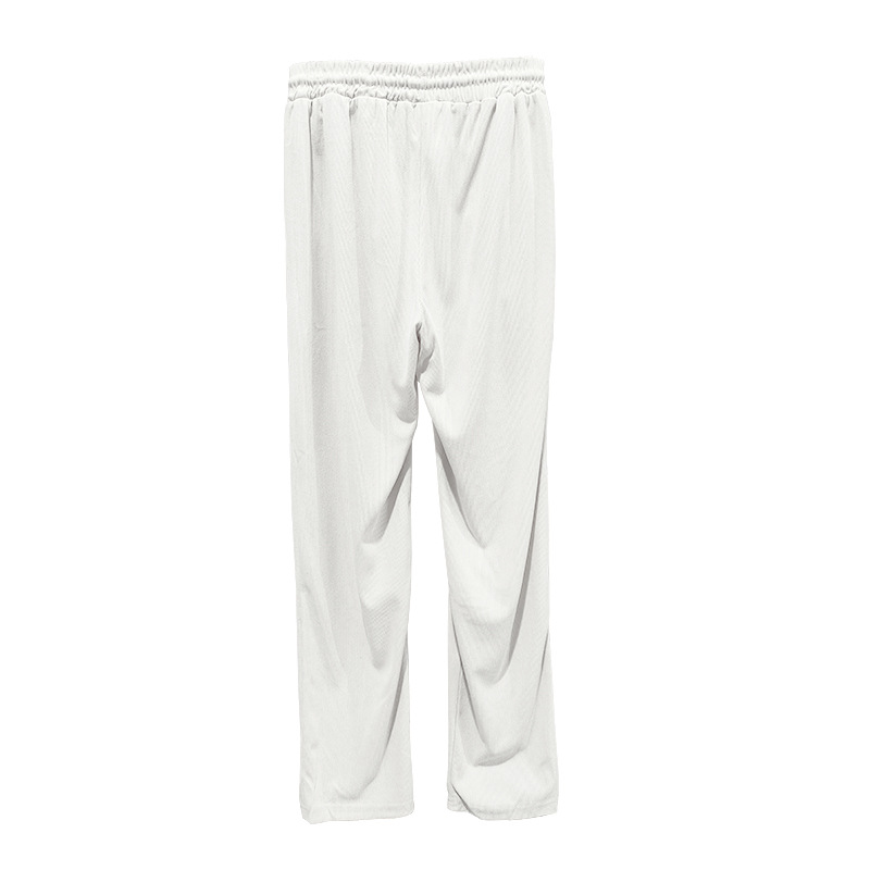 Pantalon long décontracté en velours côtelé pour homme, nouvelle collection printemps et été 2024, coupe ample, coupe droite, surdimensionnée, style américain_voghion.com