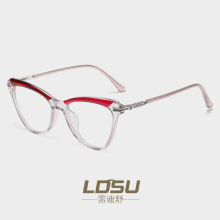 欧美时尚轻薄眼镜架TR90防蓝光瘦脸眼镜框高端平镜镜配近视81377