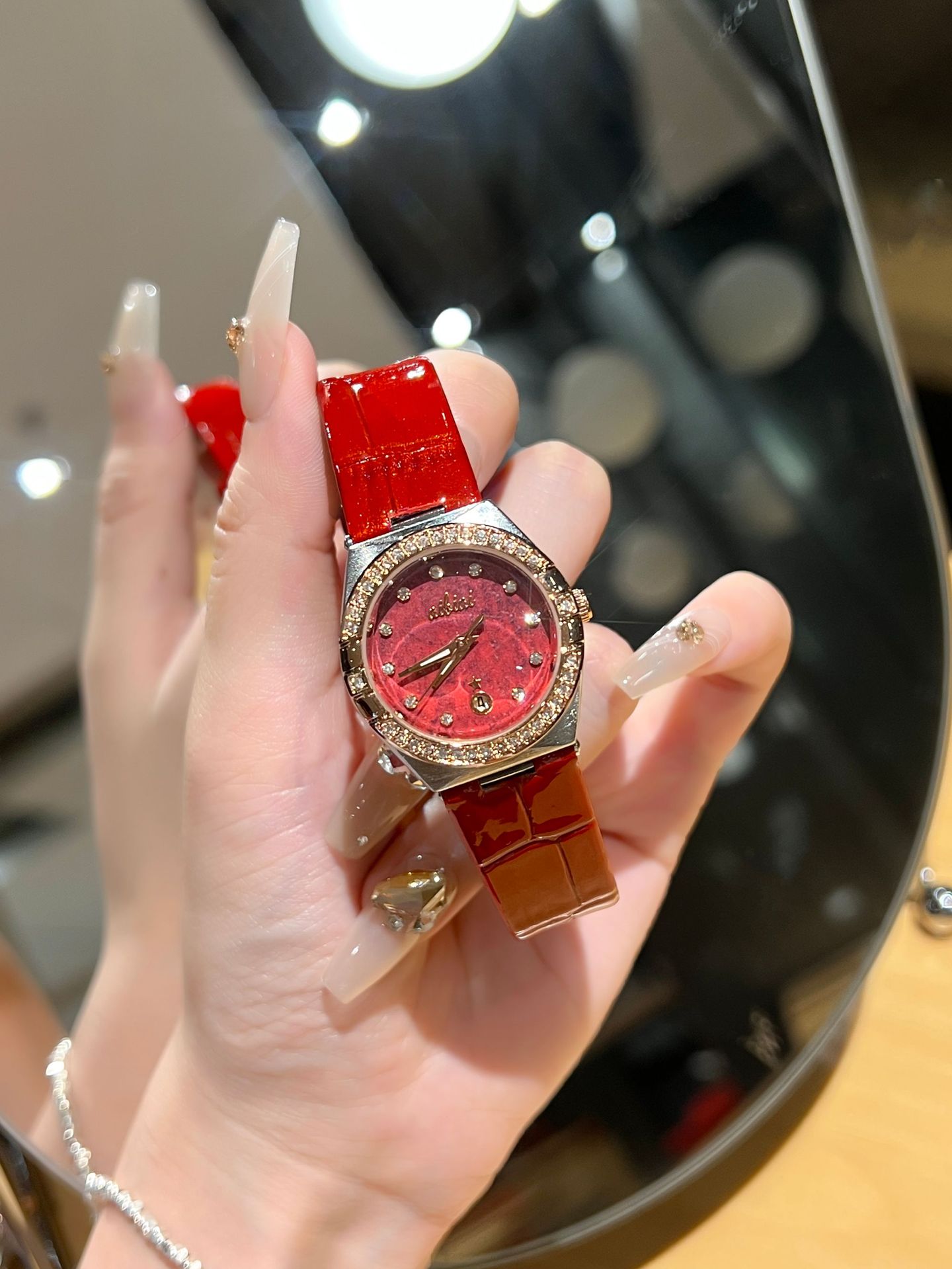 Swiss brand women's watch new waterproof luminous ultra-thin watch women's live streaming foreign trade hot model dropshipping