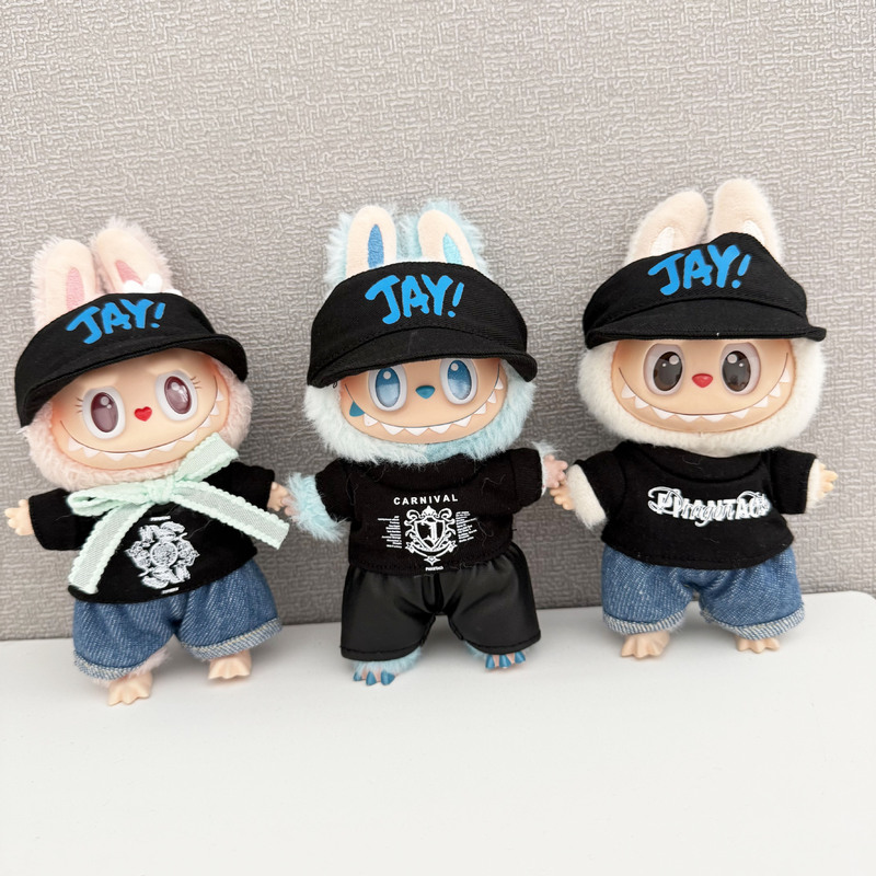 仅衣服】 一二代Labubu挂件拉布布衣服周杰伦演唱会同款JAY套装潮|undefined