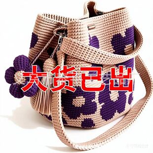 �羳Handmade Crochet Flower Tote�ֹ��h���������ذ�