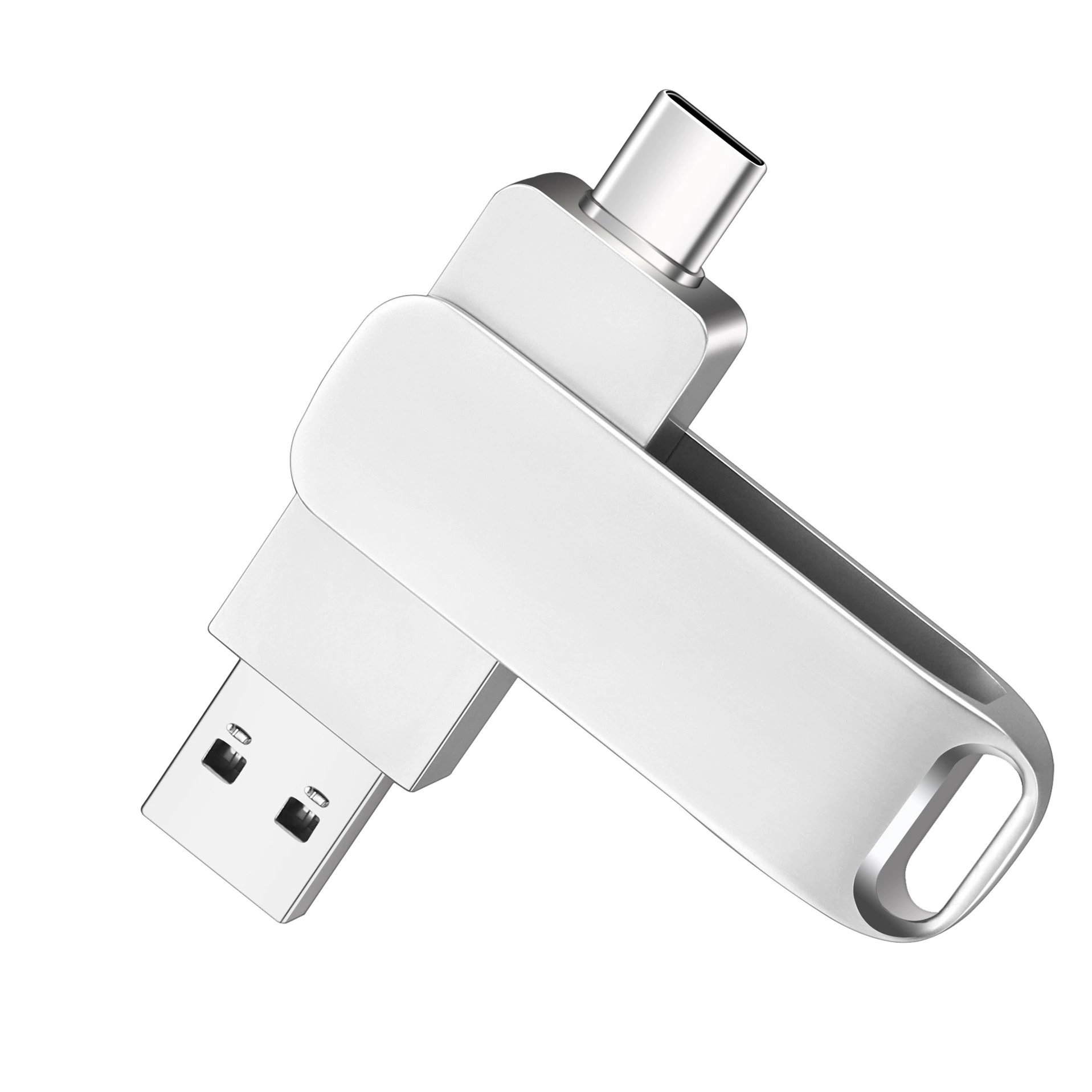 Металлический быстрый мобильный USB флеш-накопитель, вместимый для ноутбука, оптом, 128ГБ