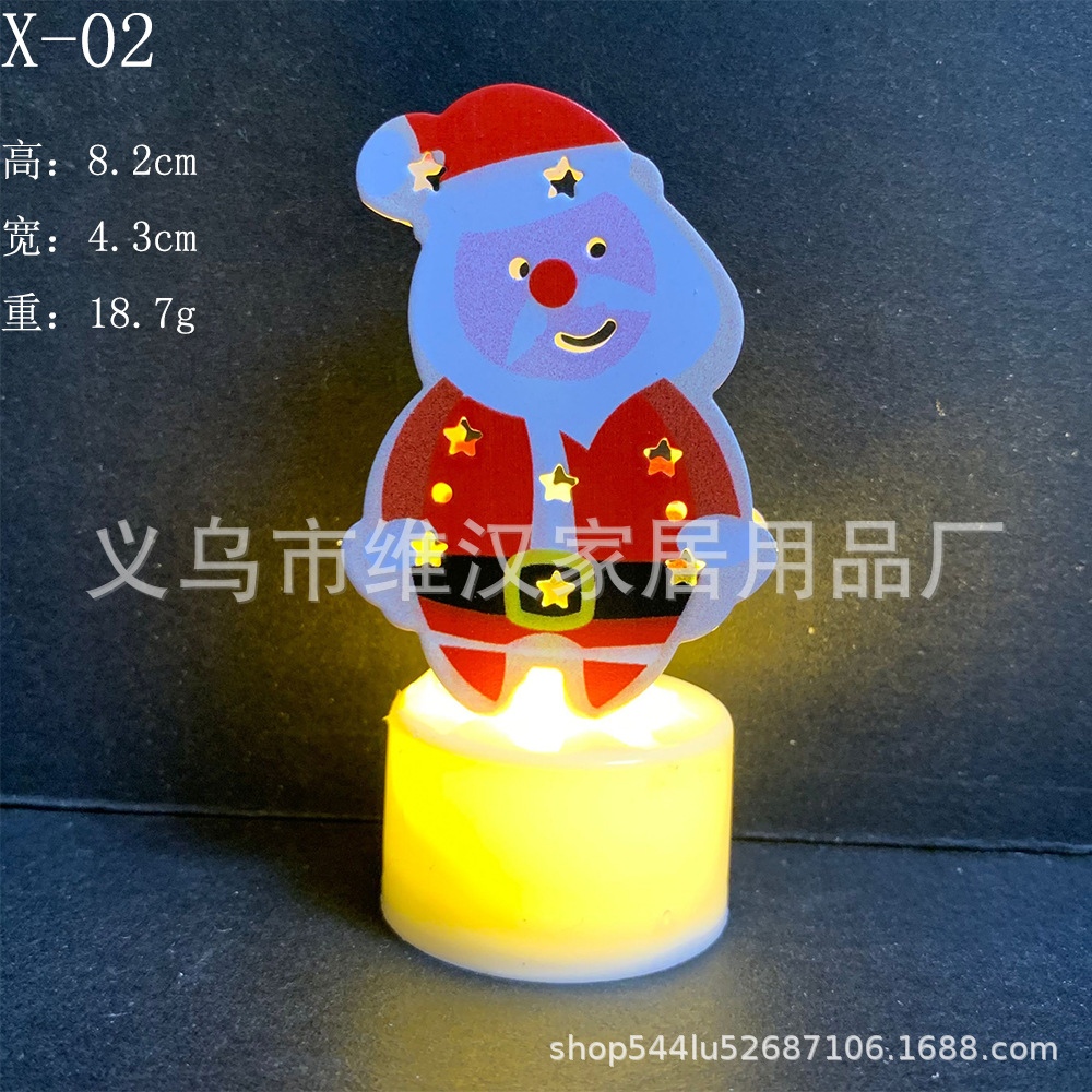 Vela Electrónica LED de Navidad de Hierro con Luz Cálida para Decoración de Noche image 9