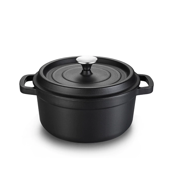 Matt black 22cm saucepan