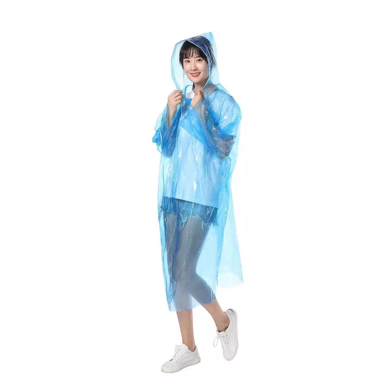 Disposable raincoat thickened with hat rope travel concert outdoor activities Happy Valley factory direct wholesale Disposable raincoat thickened with hat rope travel concert outdoor activities Happy Valley factory direct wholesale
