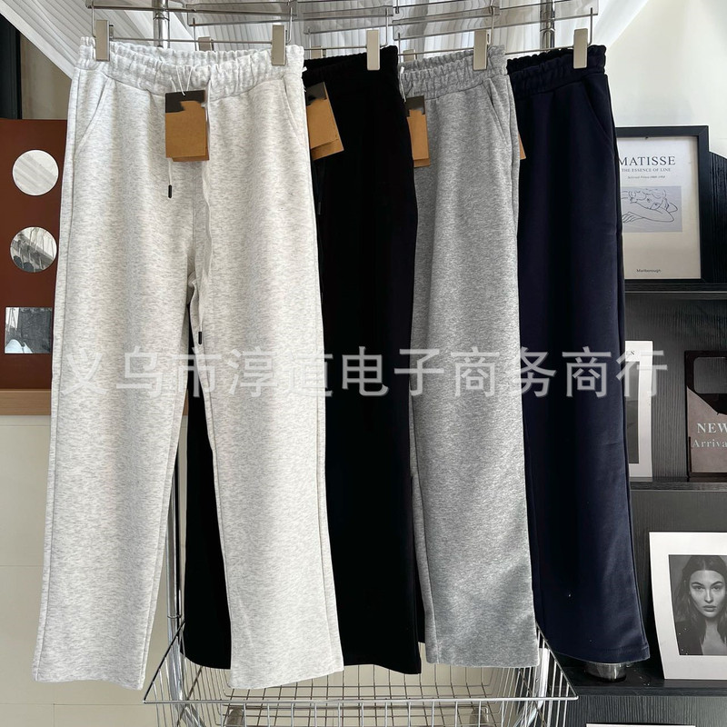 North Face Straight-Leg Couple Cotton Sweatpants Casual Pants Sports Lazy Joggers Unisex Harem Pants Wide-Leg Pants