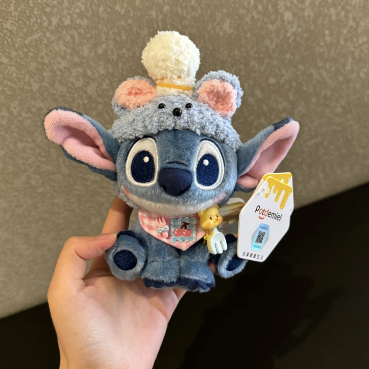 Genuino lindo Stitch Star Baby dibujos animados muñeco de peluche Stitch colgante llavero muñeca colgante regalo