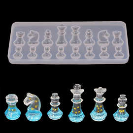3D棋子硅胶模具环氧树脂铸造模具珠宝制作工具