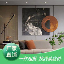 莫物立体抽象油画创意家居手绘艺术装饰画样板间玄关客厅纯手绘画