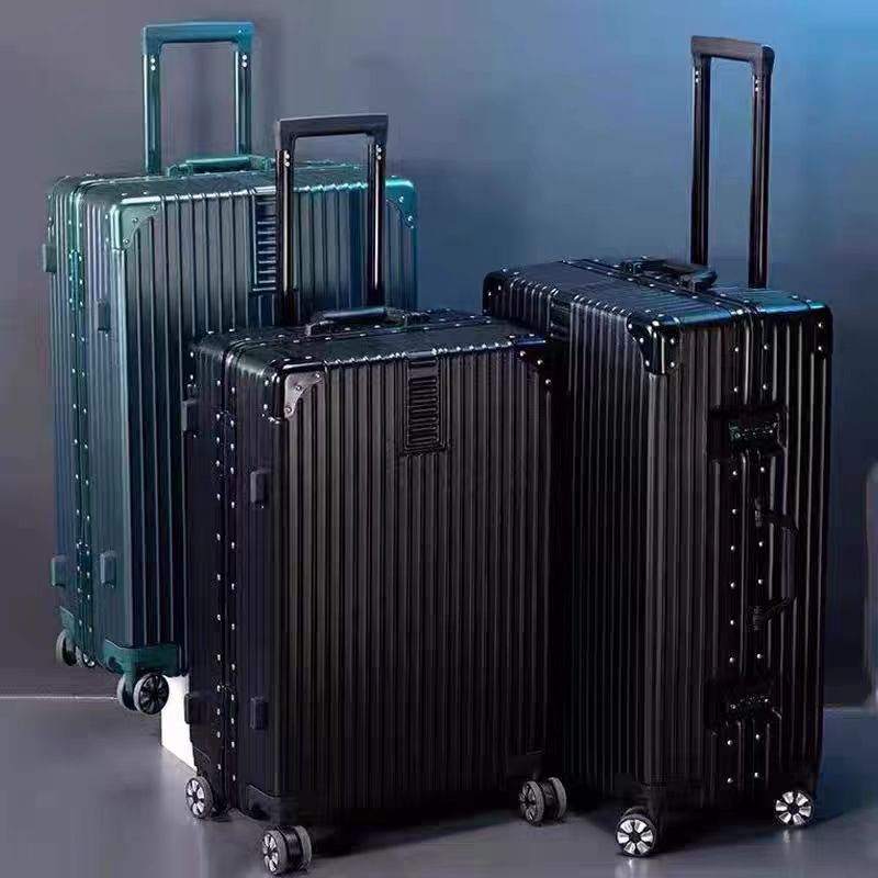 Large capacity luggage password luggage case 20 inch boarding suitcase aluminum frame thickened business box wholesale Large capacity luggage password luggage case 20 inch boarding suitcase aluminum frame thickened business box wholesale