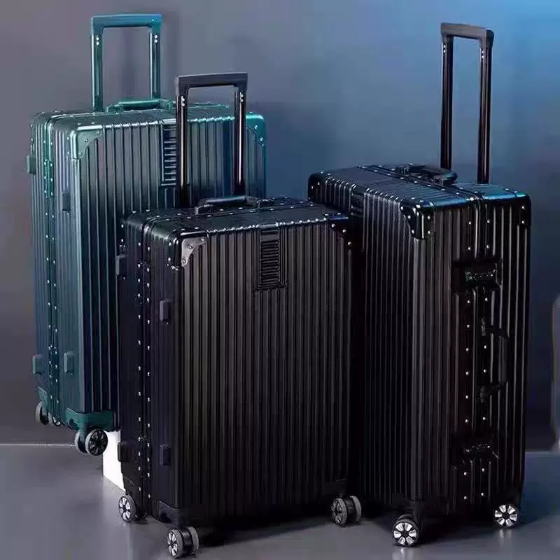 大容量行李箱密码拉杆箱20寸登机旅行箱铝框加厚商务箱子批发