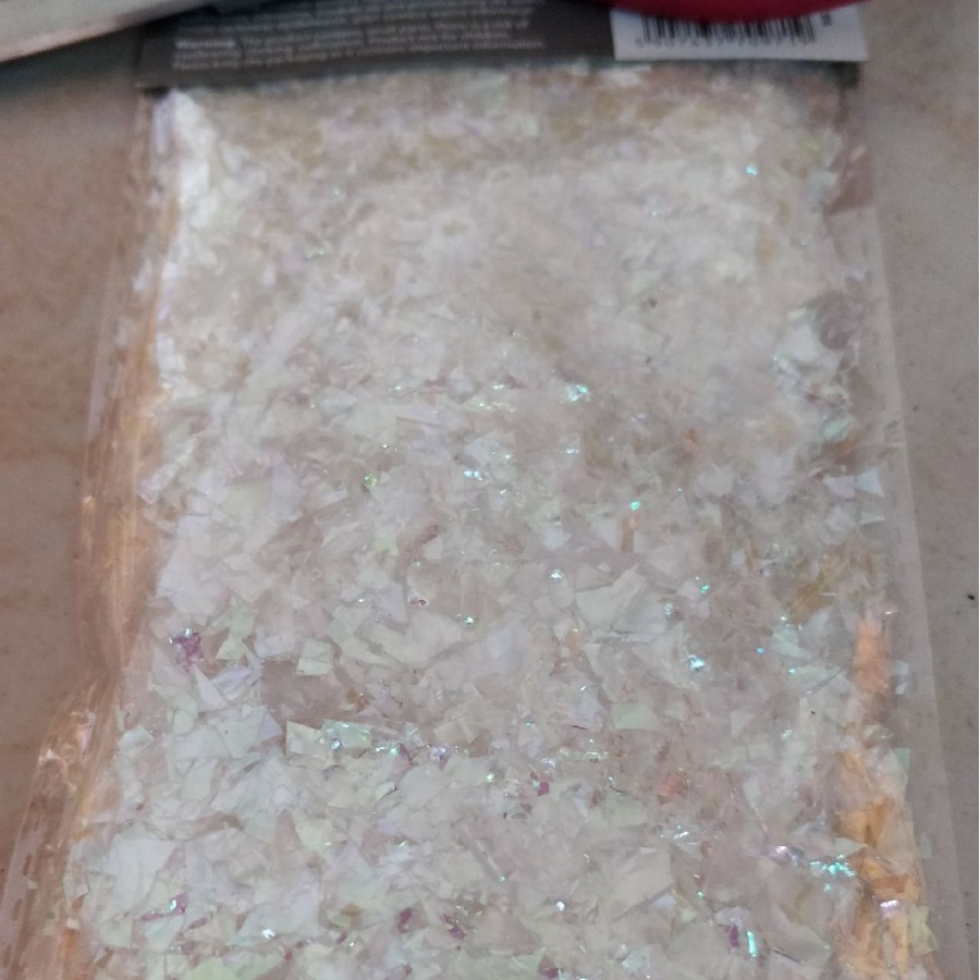 12micron METALLIC YARN金属铝箔纸压制碎片亚克力板材镶嵌装饰