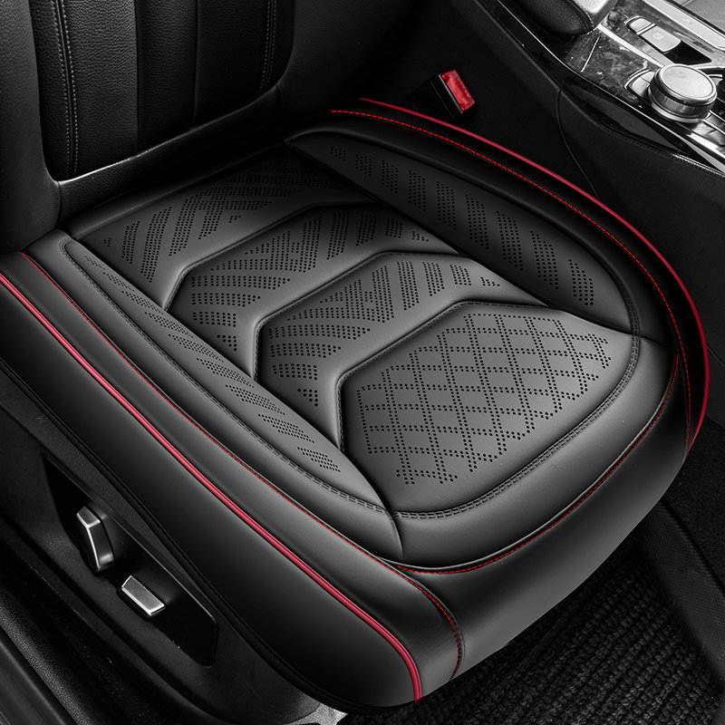 25 Years New Laser Perforated Wireless Embossed Nappa Leather Car Seat Cushion Four Seasons Multi-Piece Cushion Wholesale