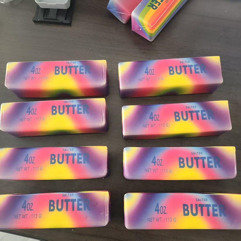 Mantequilla suave ultra húmeda rebote lento pellizco pellizco simulación de alimentos juguetes de descompresión material PU Big Mac tira de leche