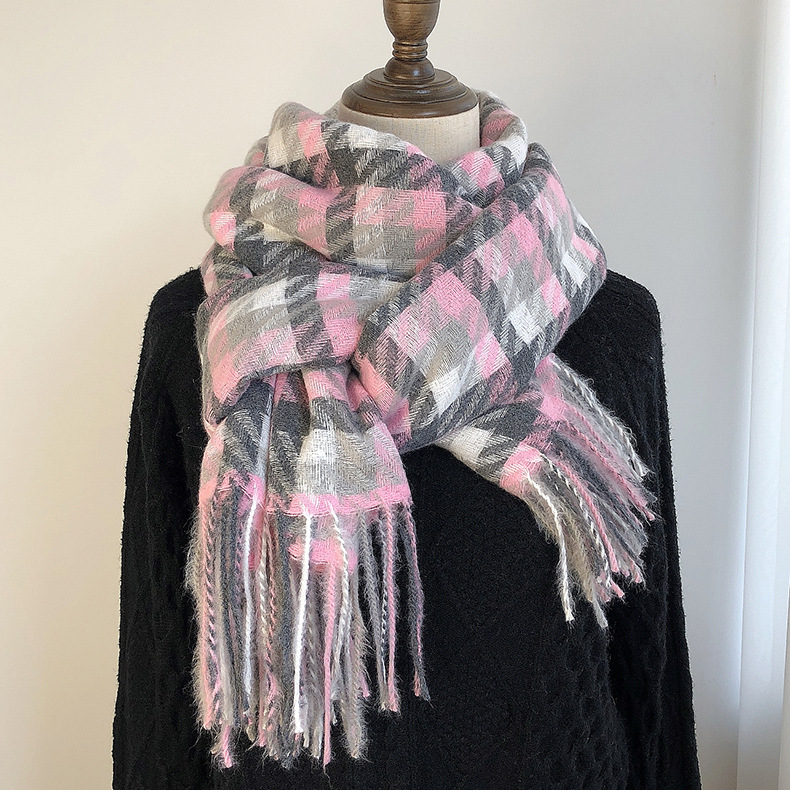 Women's Classic Style Color Block Imitation Cashmere Printing Scarf display picture 3