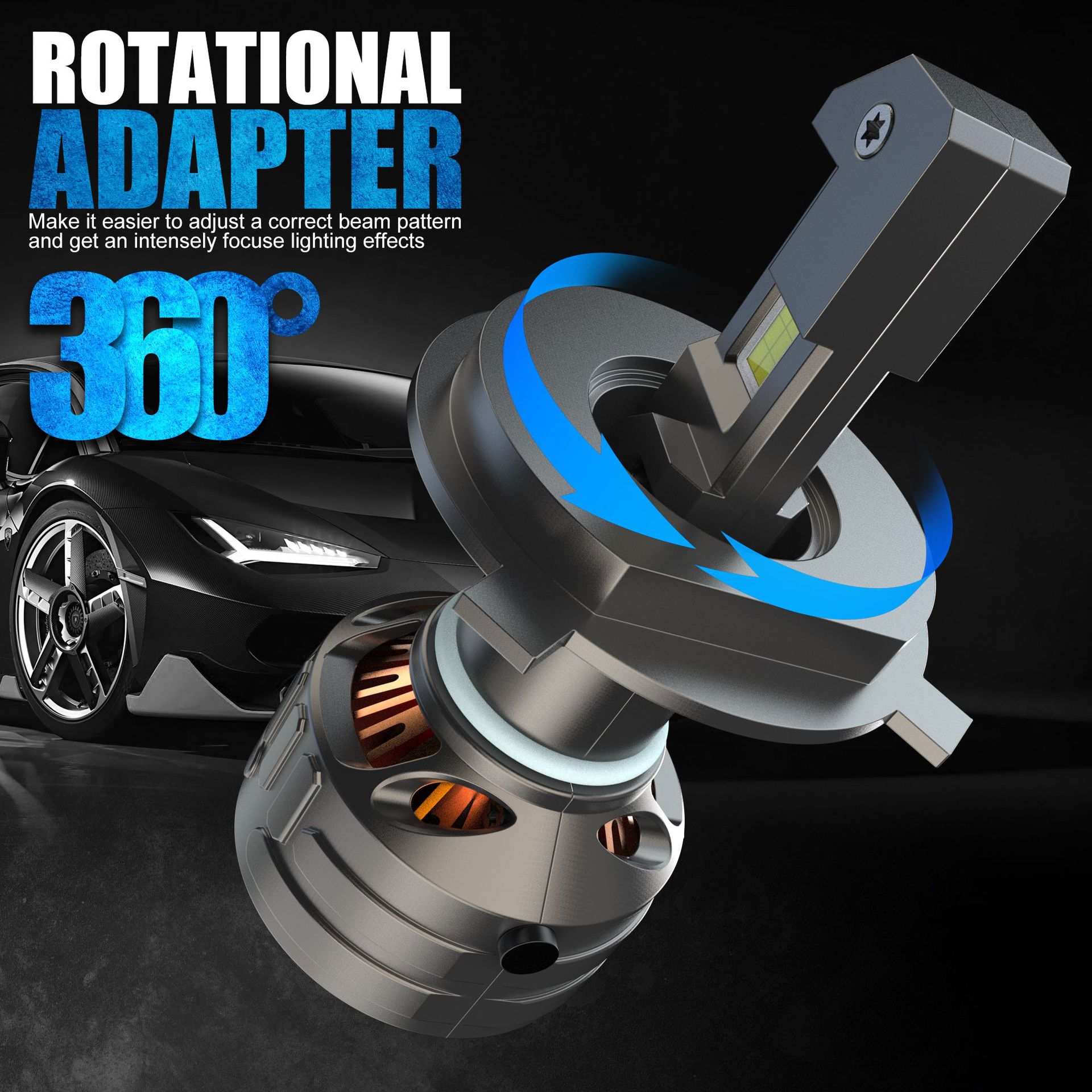 Nuevos productos transfronterizos de la serie V25 superbrillante del faro de automóvil LED H4 conjunto de faro modificado para lámparas de automóvil especiales