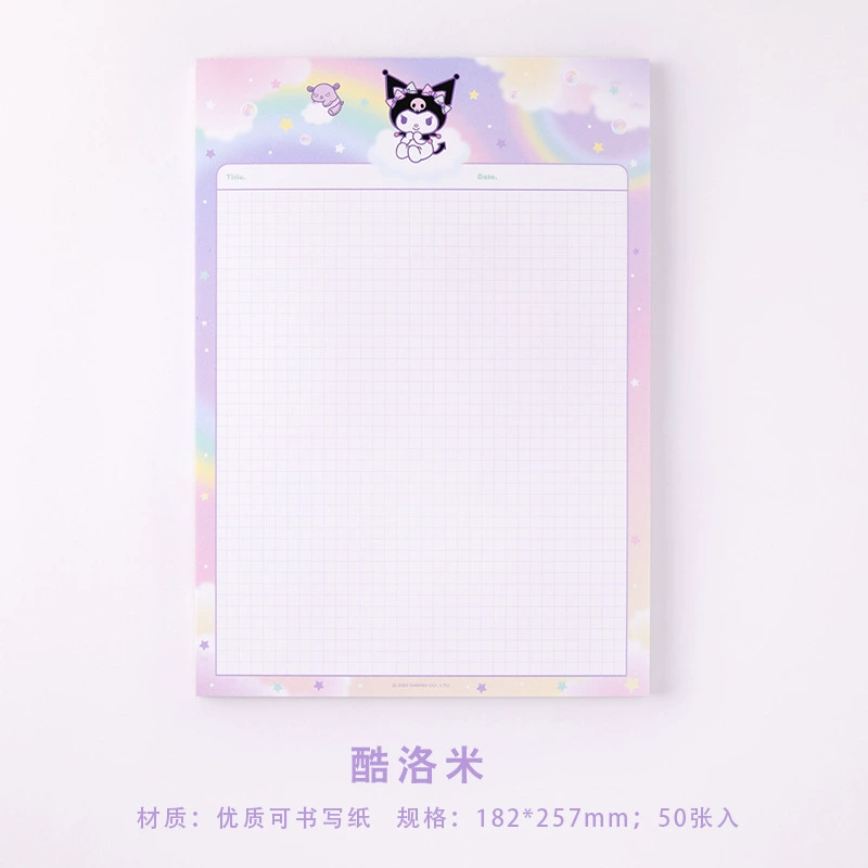 Новый блокнот Sanrio B5 для учебы, с яркими обложками и страницами для заметок