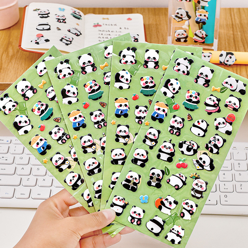 Cartoon three dimensional children's sticker