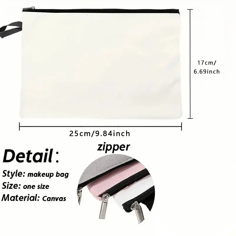 Transfronterizo temu bolsas de maquillaje de impresión de doble cara independientes para mujeres multifuncional más correa