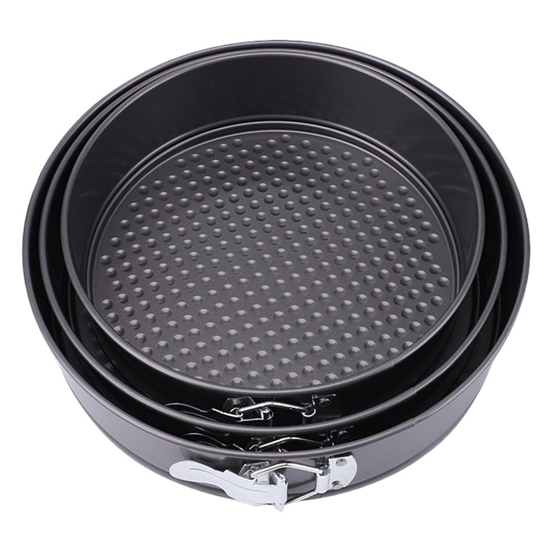 Manufacturer's Cross-Border Cake Mold Round Heart Square Mold with Buckle Non-Stick High Temperature Resistant Easy to Clean Live Bottom Demoulding Baking