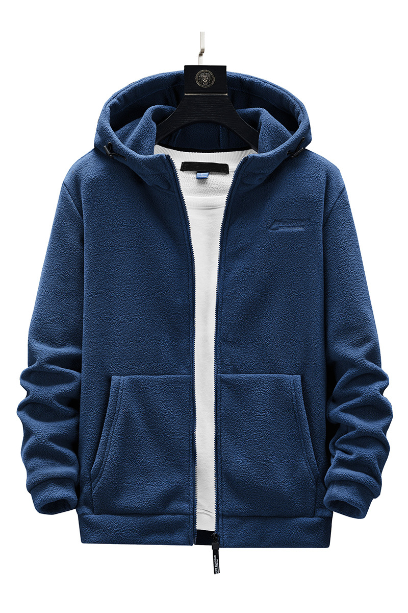Suéter con capucha y cárdigan de lana para primavera y otoño, versión oficial, fertilizante para exteriores, talla grande, para hombre