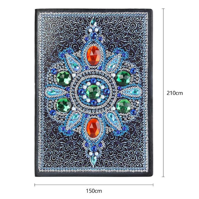 Cuaderno de dibujo de diamantes transfronterizos 5d punto diámetro pintura pegatinas de sexo opuesto mariposa DIY manual cuaderno de notas de cristal