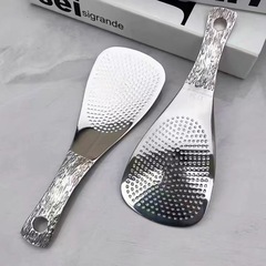 高品質 304 ステンレス鋼の槌目しゃもじひび割れ家庭用しゃもじしゃもじサービングスプーン卸売