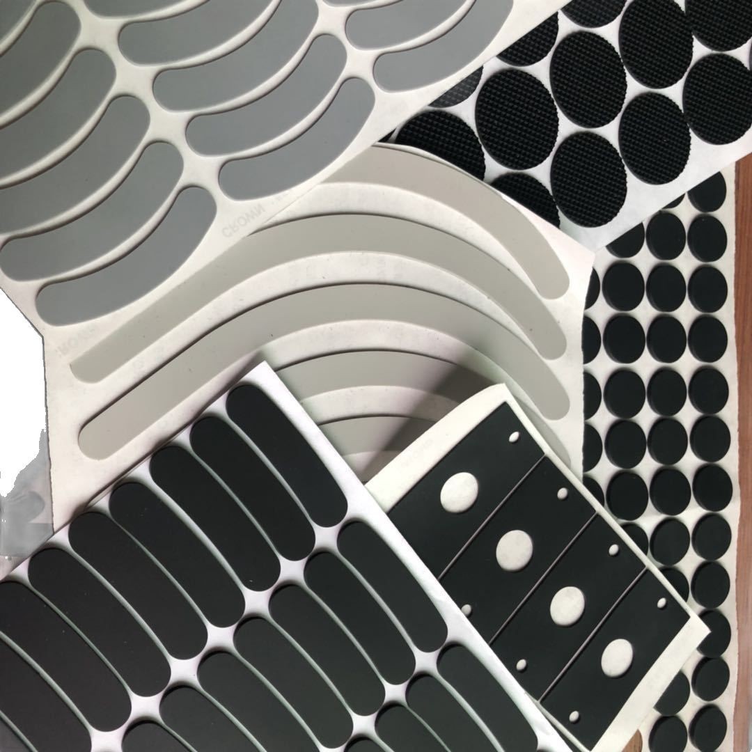 厂家定制自粘防滑减震网格硅胶垫硅胶密封垫圈磨砂硅胶条防撞硅胶