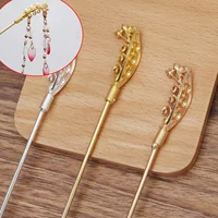 DIY Античная Ханьская одежда аксессуары шаг встряхнуть новую палочку для волос из сплава (12665)
