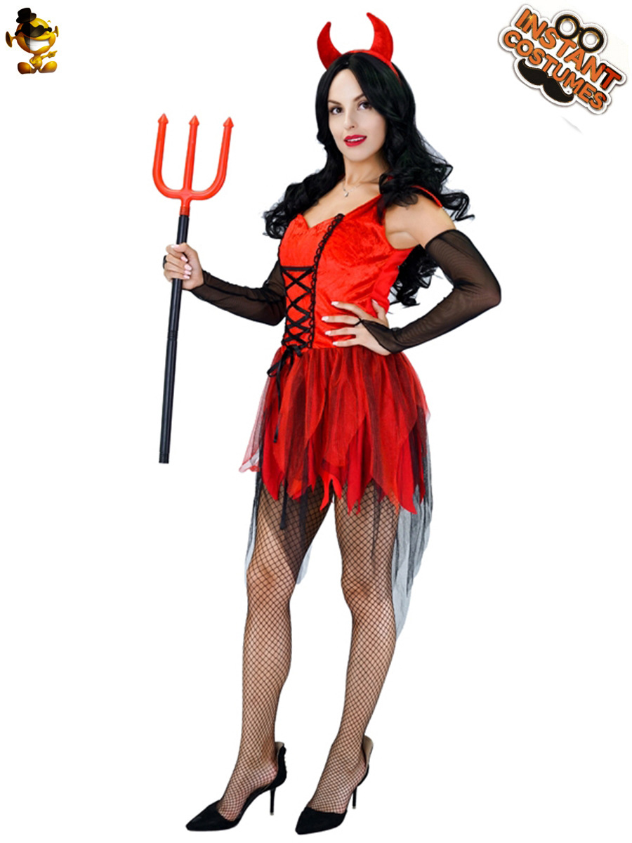 Halloween adulto grande hembra demonio vampiro traje fantasma Festival femenino vampiro juego de rol traje de fiesta