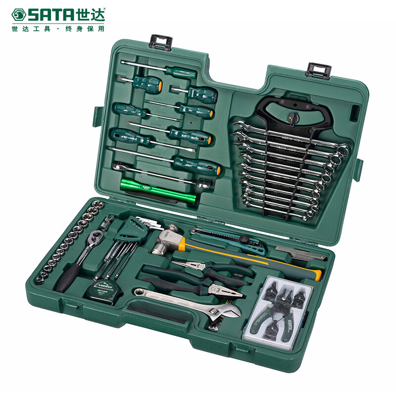 世达SATA 58件机械设备维修组套 修车工具汽修套筒扳手套装 09516