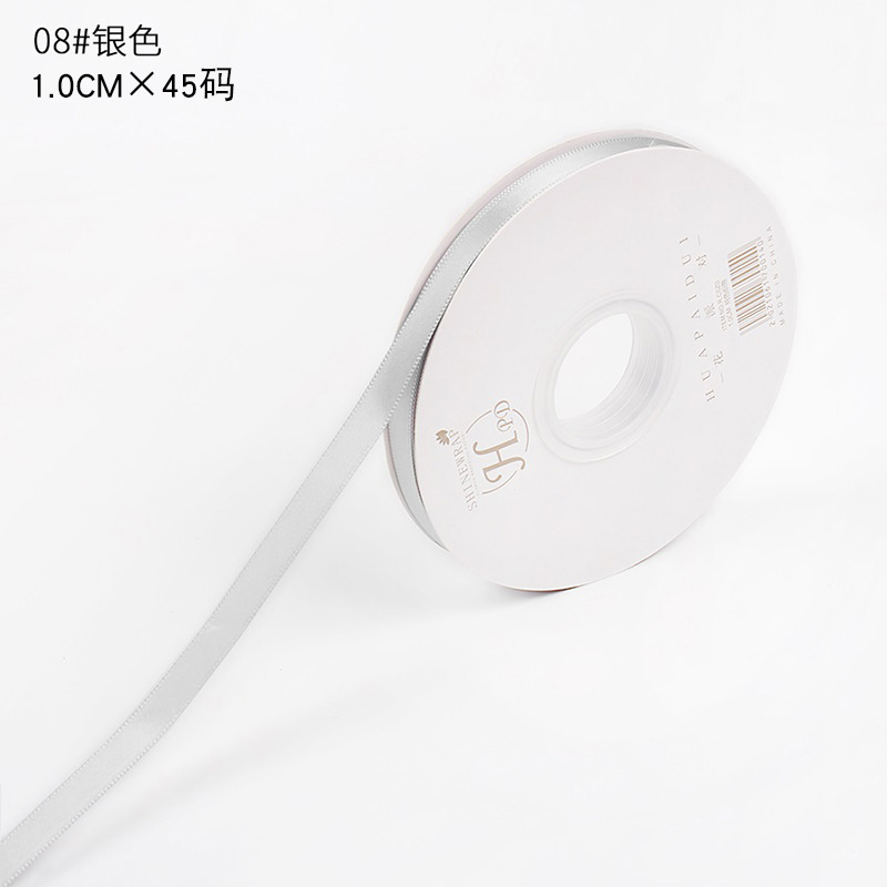 Huaxi cinta de color sólido decoración de cumpleaños embalaje de regalos cinta de seda ramo de flores cinta de color rosa ramo cinta