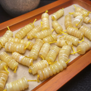 Amber Beeswax Spacer Bracelet Accessories for Men and Women DIY Bracelet Necklace Wholesale Handmade Loose Beads and Medicinal Tablets