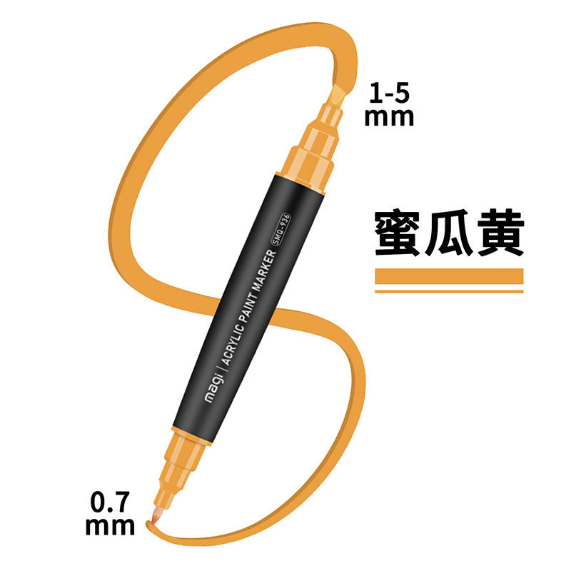 Set de marcadores acrílicos de doble punta personalizados Somic, impermeables, para manualidades DIY en cerámica