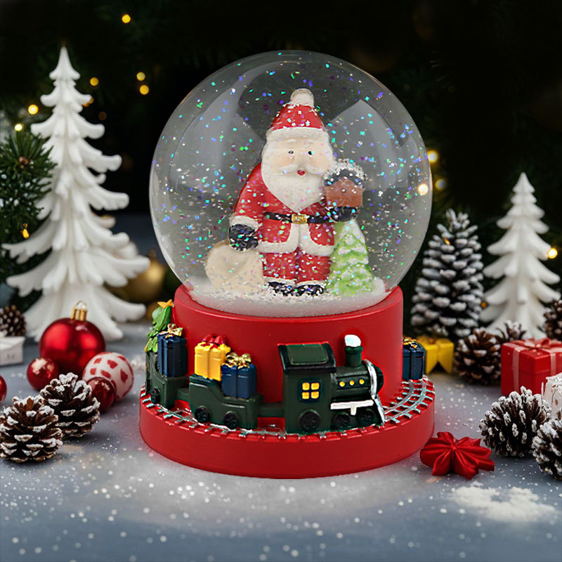  for creative Santa Claus portable money bag crystal ball custom desktop Christmas Eve gift ornaments