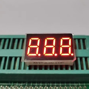 Factory Direct Supply 3 Digits Digital Tube 0.6599999999999999inch Digits Common Yang Red Light led Digital Tube Double Row 7 Feet 3361
