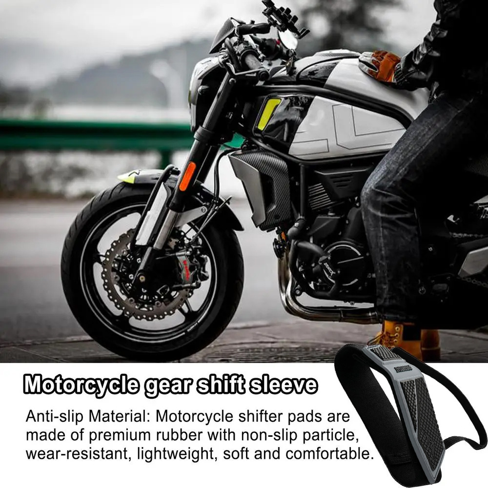 Cross-Border Motorcycle Shoe Cover, Gear Shift Cover, Anti-Slip Riding Shoe Protector, Rubber Gear Lever Protective Shoe Cover, Widened, Anti-Scratch, Wear-Resistant