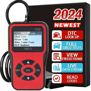 V100 Kod Oxuyucu Avtomobil Diaqnostik Skanner Aləti Obd2 Dekoder üçün Qırmızı