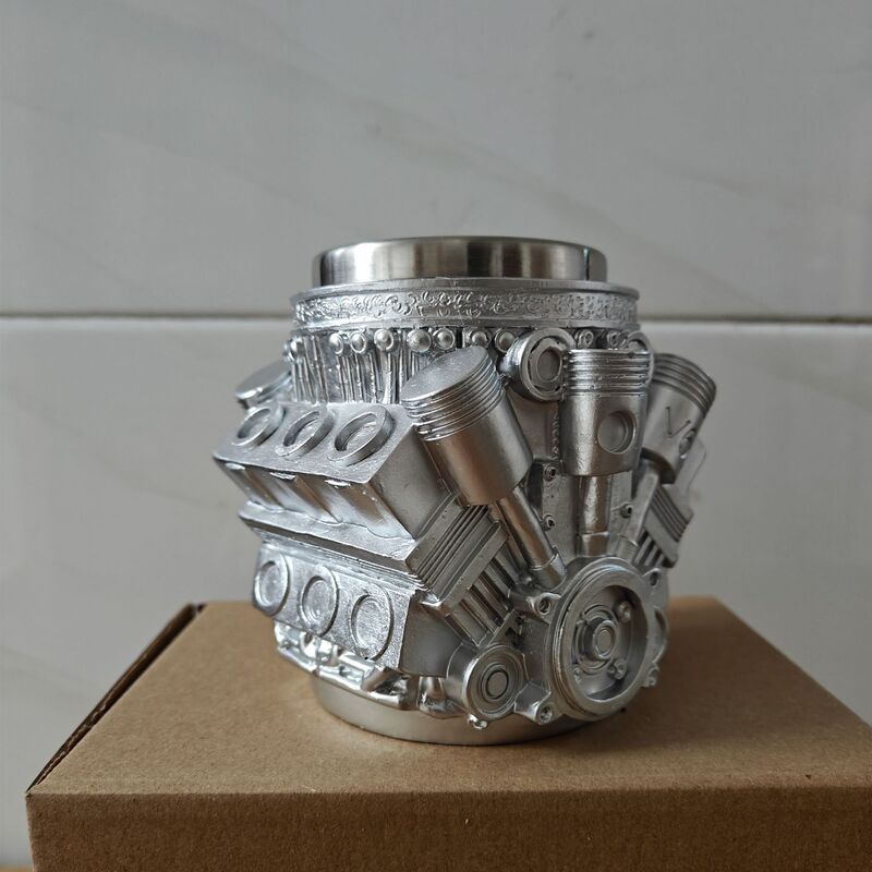 アメリカンエンジンカップ エンジンモデルカップ 樹脂工芸品 3D立体模型 コーヒーカップ ビールカップ|undefined