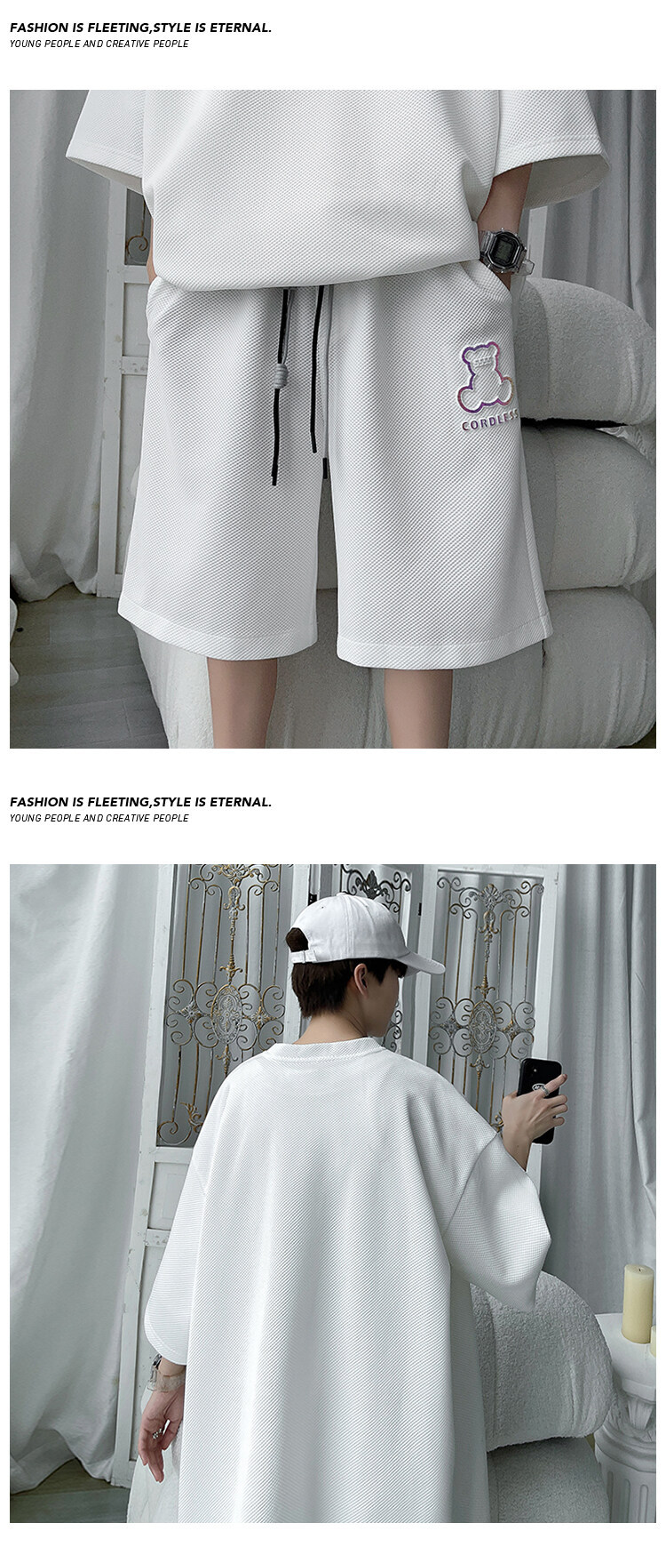 Summer Casual Short Sleeve T-shirt And Shorts Set For Men Plus Size_voghion.com