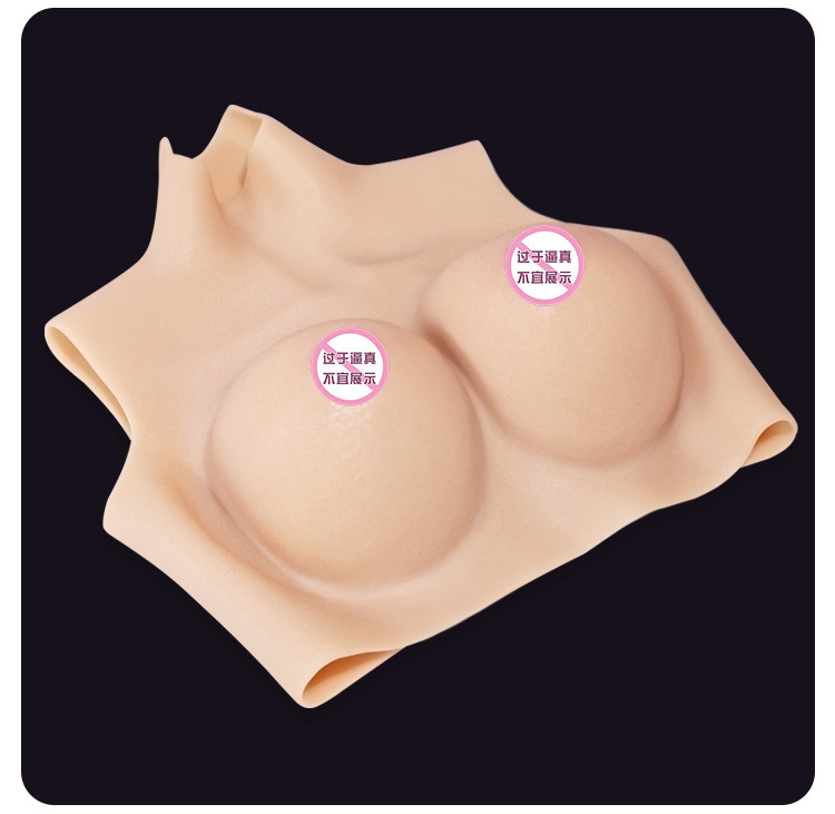 Silicone Breast Forms for Cross-Dressing, Thin Lightweight F-Cup Gel Style — detail image 20