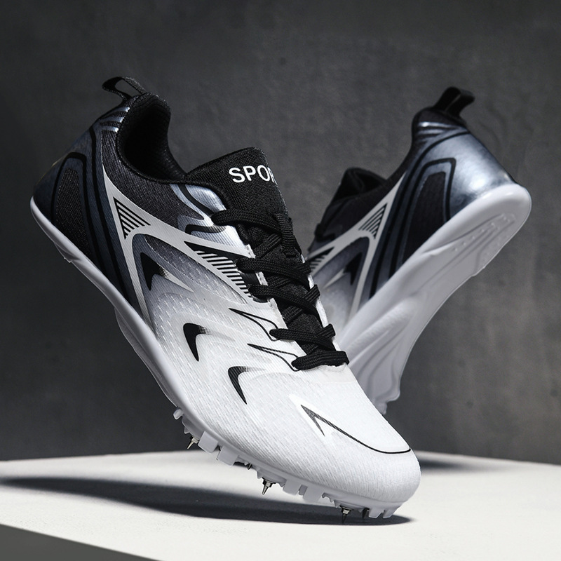 Zapatillas de Atletismo con Clavos Suela TPU Transpirable y Antideslizante para Pistas