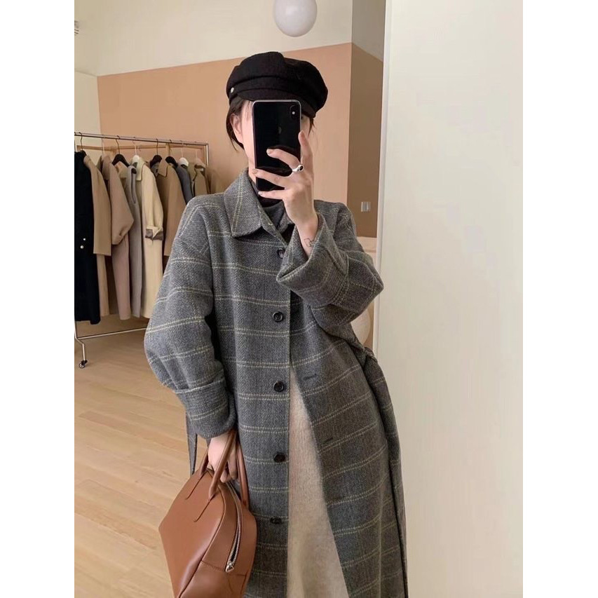 Temperament Goddess Fan Woolen Coat Image 5