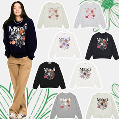 【最高品質】韓国マルディスウェットシャツゴールドハイシルバースタースタイルデイジーマルチフラワードックストップ