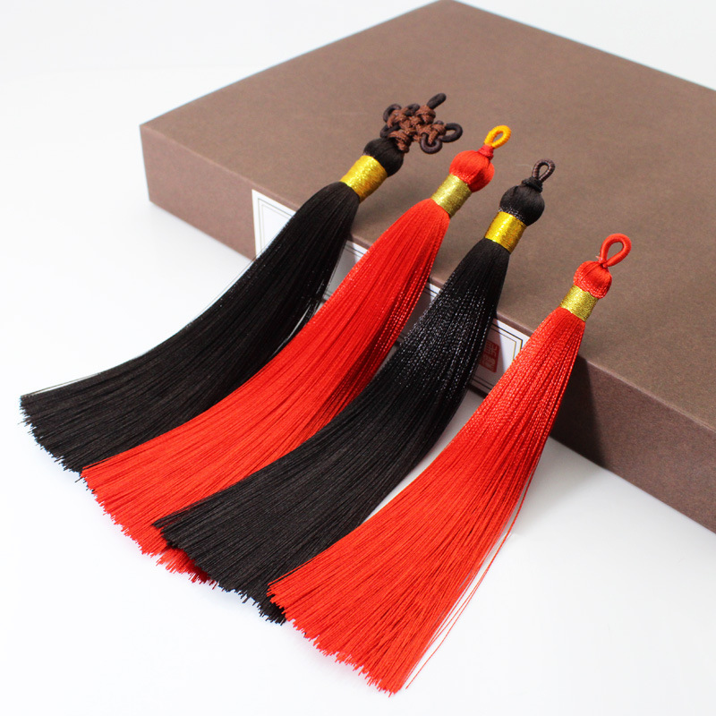 Handmade craft  High-end Chinese knot tassels Car hanging accessories Flower must Artificial silk tufts