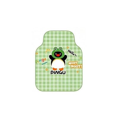 size, suitable for car interior mats, Avtomobil döşəmə paspasları - green-checkered-little-frog-single-front-row-silk-loop-5050cm1919